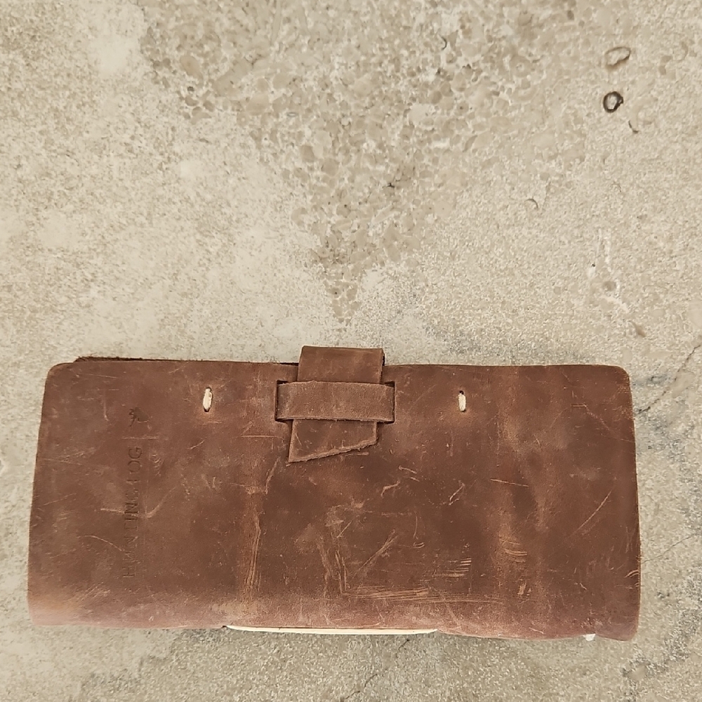 Vintage Brown Leather Hunters Diary. - Picture 2 of 8